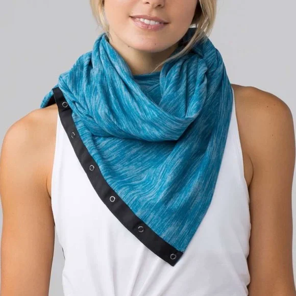 Blue Infinity Scarf - Picture 2 of 7